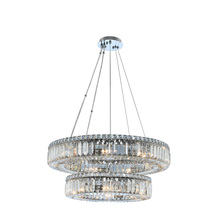 Kalco Allegri 11775-010-FR001 - Rondelle (18 + 26) Inch 2 Tier Pendant
