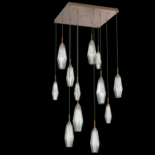 Hammerton CHB0049-12-BB-RS-C01-L3 - Aalto Square 12pc Multi-Pendant