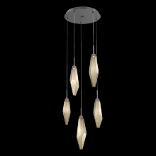 Hammerton CHB0050-05-GP-CB-C01-L3 - Rock Crystal Round 5pc Multi-Pendant