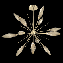 Hammerton CHB0050-0B-HB-CB-001-L1 - Rock Crystal Starburst-0B-Heritage Brass