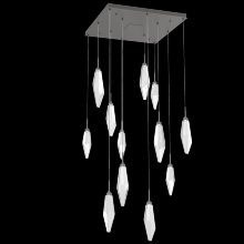 Hammerton CHB0050-12-GP-CC-C01-L3 - Rock Crystal Square 12pc Multi-Pendant