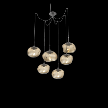 Hammerton SCB0068-06-GP-GB-C01-L3 - Nova Round 6pc Swag Multi-Pendant