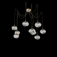 Hammerton SCB0068-09-GB-ZS-C01-L1 - Nova Round 9pc Swag Multi-Pendant