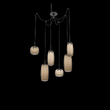 Hammerton SCB0091-06-MB-B-C01-L3 - Vessel Round 6pc Swag Multi-Pendant