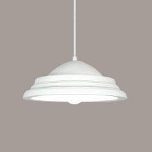 A-19 P101-A1-WCC - Minorca Pendant: Clay (White Cord & Canopy)