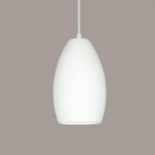 A-19 P1501-A1-WCC - Antigua Pendant: Clay (White Cord & Canopy)