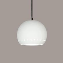 A-19 P1603-1LEDE26-A10-BCC - St. Vincent Pendant: Graphite (E26 Base Dimmable LED (Bulb included)) (Black Cord & Canopy)