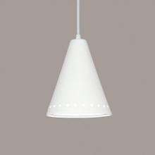 A-19 P804-A1-WCC - Greenlandia Pendant: Clay (White Cord & Canopy)