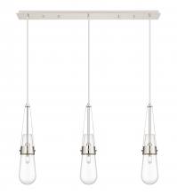 Innovations Lighting 123-452-1P-PN-G452-4CL - Milan - 3 Light - 36 inch - Polished Nickel - Linear Pendant