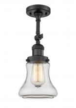 Innovations Lighting 201F-BK-G192-LED - Bellmont - 1 Light - 6 inch - Matte Black - Adjustable Semi-Flush Mount