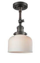 Innovations Lighting 201F-OB-G71-LED - Bell - 1 Light - 8 inch - Oil Rubbed Bronze - Adjustable Semi-Flush Mount