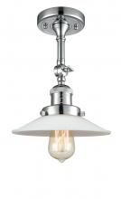 Innovations Lighting 201F-PC-G1-LED - Halophane - 1 Light - 9 inch - Polished Chrome - Adjustable Semi-Flush Mount