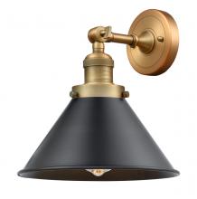 Innovations Lighting 203-BB-M10-BK - Briarcliff - 1 Light - 10 inch - Brushed Brass - Adjustable Sconce