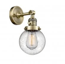 Innovations Lighting 203SW-AB-G204-6 - Beacon - 1 Light - 6 inch - Antique Brass - Adjustable Sconce