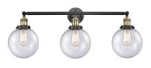 Innovations Lighting 205-BAB-G204-8 - Beacon - 3 Light - 32 inch - Black Antique Brass - Bath Vanity Light