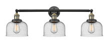 Innovations Lighting 205-BAB-G74 - Bell - 3 Light - 32 inch - Black Antique Brass - Bath Vanity Light