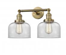Innovations Lighting 208-BB-G72-LED - Bell - 2 Light - 19 inch - Brushed Brass - Adjustable Bath Vanity Light