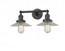 Innovations Lighting 208-OB-G2-LED - Halophane - 2 Light - 18 inch - Oil Rubbed Bronze - Adjustable Bath Vanity Light