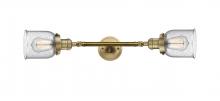 Innovations Lighting 208L-BB-G54 - Bell - 2 Light - 5 inch - Brushed Brass - Adjustable Bath Vanity Light
