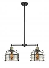 Innovations Lighting 209-BAB-G78-CE - Bell Cage - 2 Light - 24 inch - Black Antique Brass - Stem Hung - Adjustable Island Light
