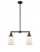 Innovations Lighting 209-BK-G181 - Canton - 2 Light - 21 inch - Matte Black - Stem Hung - Adjustable Island Light