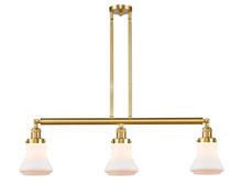 Innovations Lighting 213-SG-G191 - Bellmont - 3 Light - 39 inch - Satin Gold - Stem Hung - Adjustable Island Light