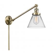 Innovations Lighting 237-AB-G42 - Cone - 1 Light - 8 inch - Antique Brass -Adjustable Swing Arm