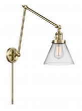 Innovations Lighting 238-AB-G42 - Cone - 1 Light - 8 inch - Antique Brass -Adjustable Swing Arm