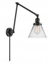 Innovations Lighting 238-BK-G42 - Cone - 1 Light - 8 inch - Matte Black -Adjustable Swing Arm