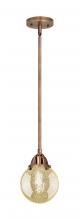 Innovations Lighting 288-1S-AC-G208-6 - Beacon - 1 Light - 6 inch - Antique Copper - Cord hung - Mini Pendant