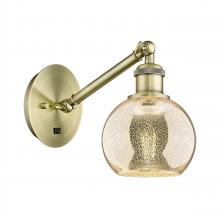 Innovations Lighting 317-1W-AB-G128-6 - Athens - 1 Light - 6 inch - Antique Brass - Adjustable Sconce