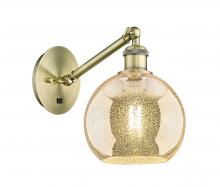 Innovations Lighting 317-1W-AB-G128-8 - Athens - 1 Light - 8 inch - Antique Brass - Adjustable Sconce