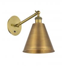 Innovations Lighting 317-1W-BB-MBC-8-BB - Berkshire - 1 Light - 8 inch - Brushed Brass - Adjustable Sconce