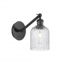 Innovations Lighting 317-1W-BK-G559-5SDY - Bridal Veil - 1 Light - 5 inch - Matte Black - Adjustable Sconce