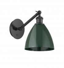 Innovations Lighting 317-1W-BK-MBD-75-GR - Plymouth - 1 Light - 8 inch - Matte Black - Adjustable Sconce