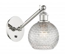 Innovations Lighting 317-1W-PN-G122C-6CL - Athens - 1 Light - 6 inch - Polished Nickel - Adjustable Sconce