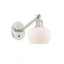 Innovations Lighting 317-1W-SN-G91 - Fenton - 1 Light - 7 inch - Brushed Satin Nickel - Adjustable Sconce