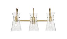 Innovations Lighting 385-3W-BB-G385-5CL - Nichole - 3 Light - 24 inch - Brushed Brass - Bath Vanity Light