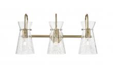 Innovations Lighting 385-3W-CB-G385-5CL - Nichole - 3 Light - 24 inch - Champagne Bronze - Bath Vanity Light