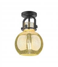 Innovations Lighting 410-1F-BK-G410-8ME - Newton Sphere - 1 Light - 8 inch - Matte Black - Flush Mount