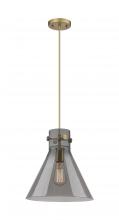 Innovations Lighting 410-1PM-BB-G411-12SM - Newton Cone - 1 Light - 12 inch - Brushed Brass - Cord hung - Pendant