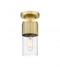 Innovations Lighting 428-1F-BB-G428-7SDY - Bolivar - 1 Light - 5 inch - Brushed Brass - Flush Mount