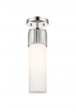 Innovations Lighting 428-1F-PN-G428-12WH - Bolivar - 1 Light - 5 inch - Polished Nickel - Flush Mount