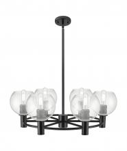 Innovations Lighting 434-6CR-BK-G124-6 - Crown Point - 6 Light - 26 inch - Matte Black - Chandelier