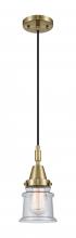 Innovations Lighting 447-1P-AB-G184S - Canton - 1 Light - 7 inch - Antique Brass - Mini Pendant