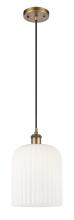 Innovations Lighting 516-1P-BB-G559-8GWH - Bridal Veil - 1 Light - 5 inch - Brushed Brass - Cord hung - Mini Pendant