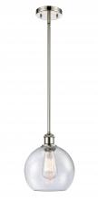 Innovations Lighting 516-1S-PN-G124 - Athens - 1 Light - 8 inch - Polished Nickel - Mini Pendant