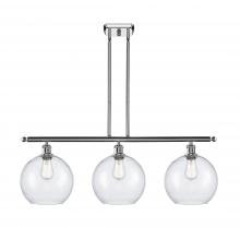 Innovations Lighting 516-3I-PC-G124-10 - Athens - 3 Light - 37 inch - Polished Chrome - Stem Hung - Island Light