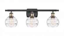 Innovations Lighting 516-3W-BAB-G556-6CL - Rochester - 3 Light - 26 inch - Black Antique Brass - Bath Vanity Light
