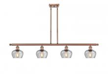 Innovations Lighting 516-4I-AC-G92 - Fenton - 4 Light - 48 inch - Antique Copper - Cord hung - Island Light